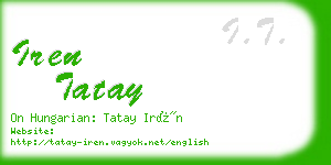 iren tatay business card